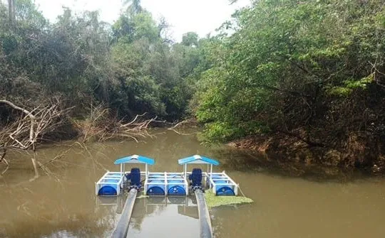 Captação com bomba flutuante