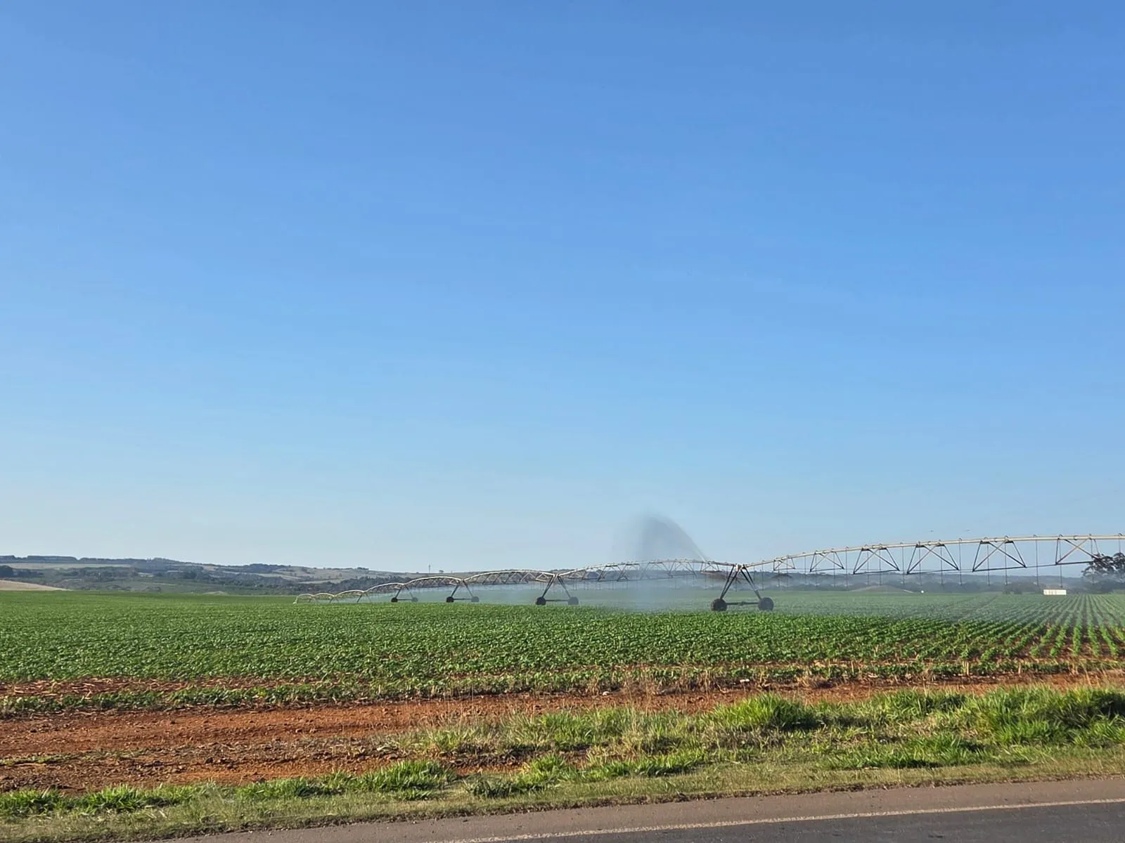 Irrigação por pivô central